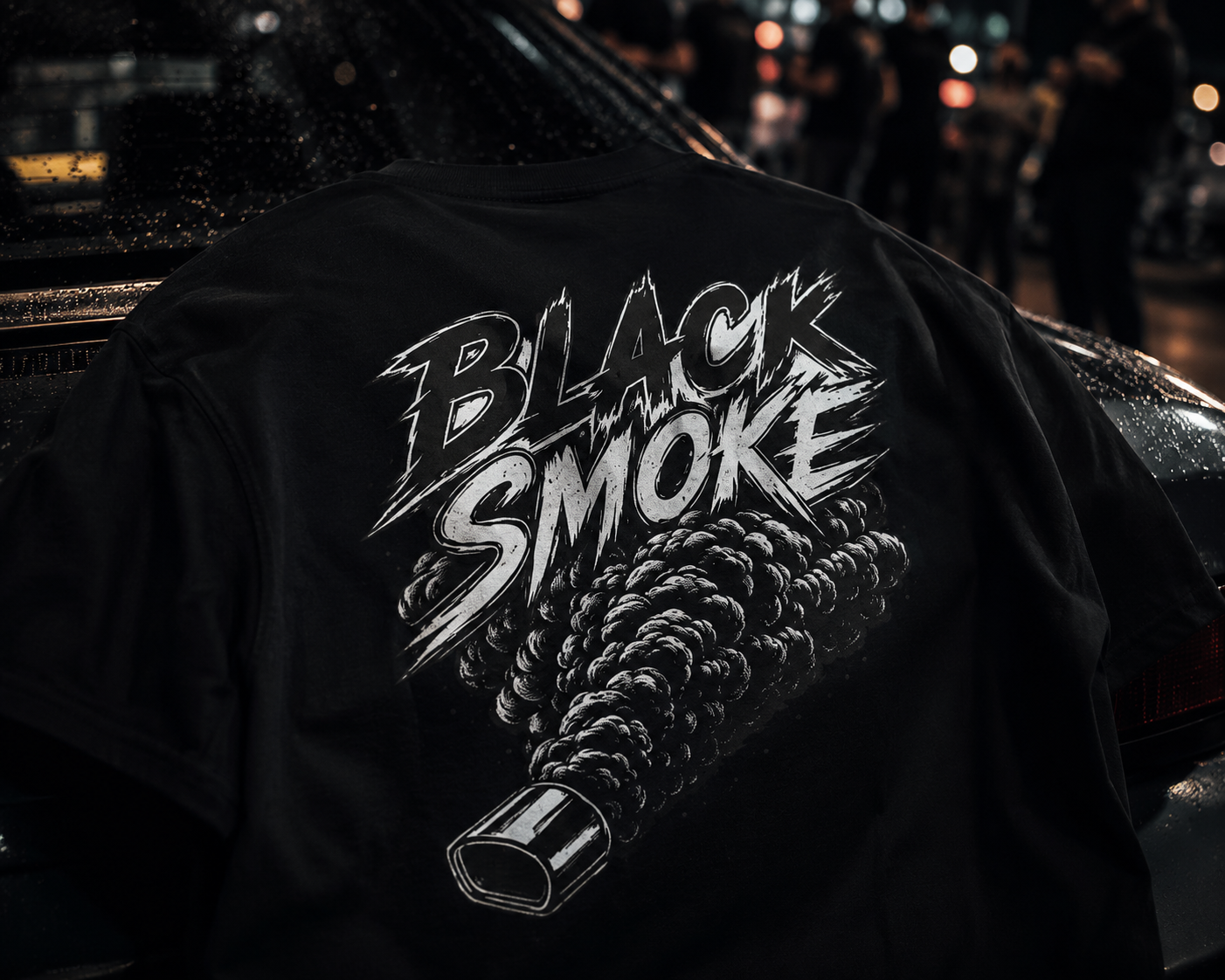 BLACK SMOKE — T-Shirt Oversize 💨