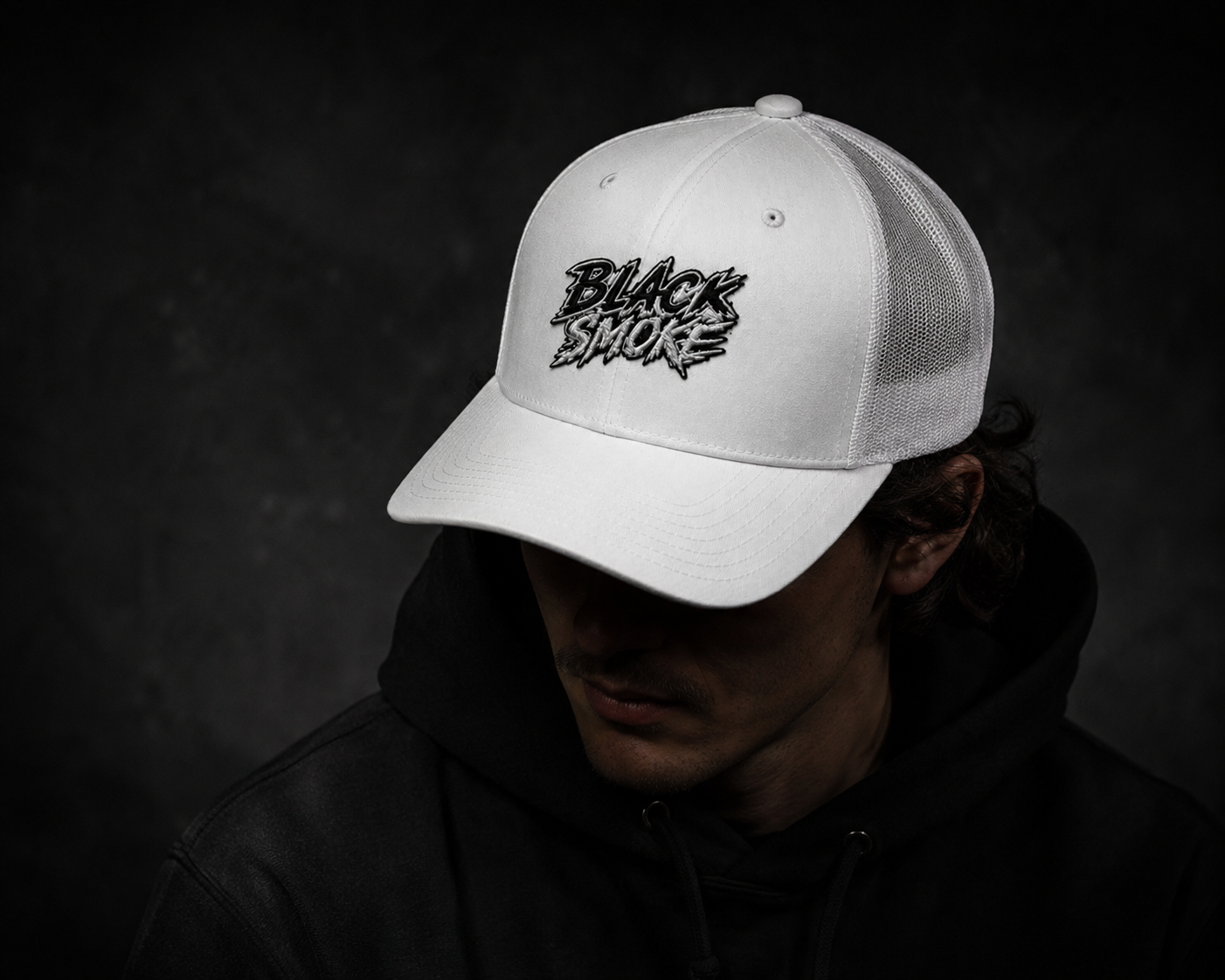 BLACK SMOKE — Casquette Trucker💨
