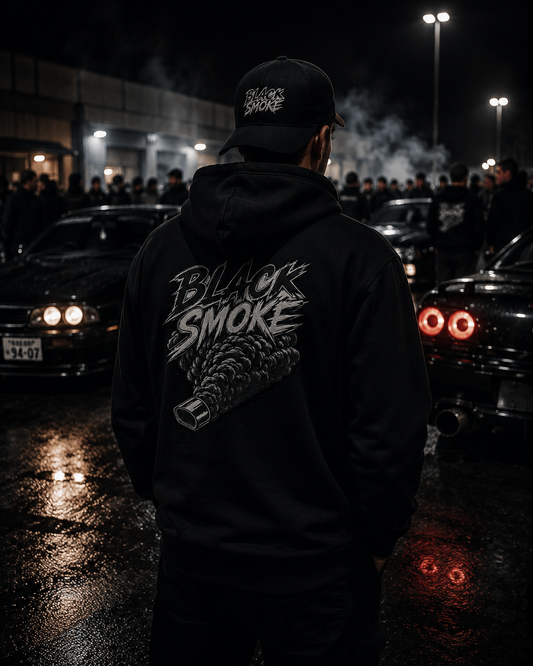 BLACK SMOKE — Hoodie Oversize💨