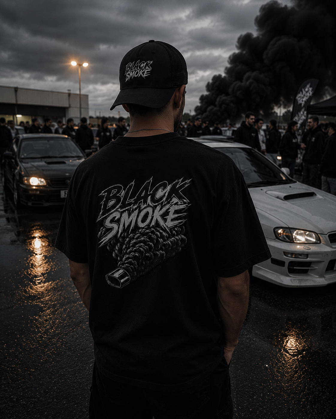 BLACK SMOKE — T-Shirt Oversize 💨
