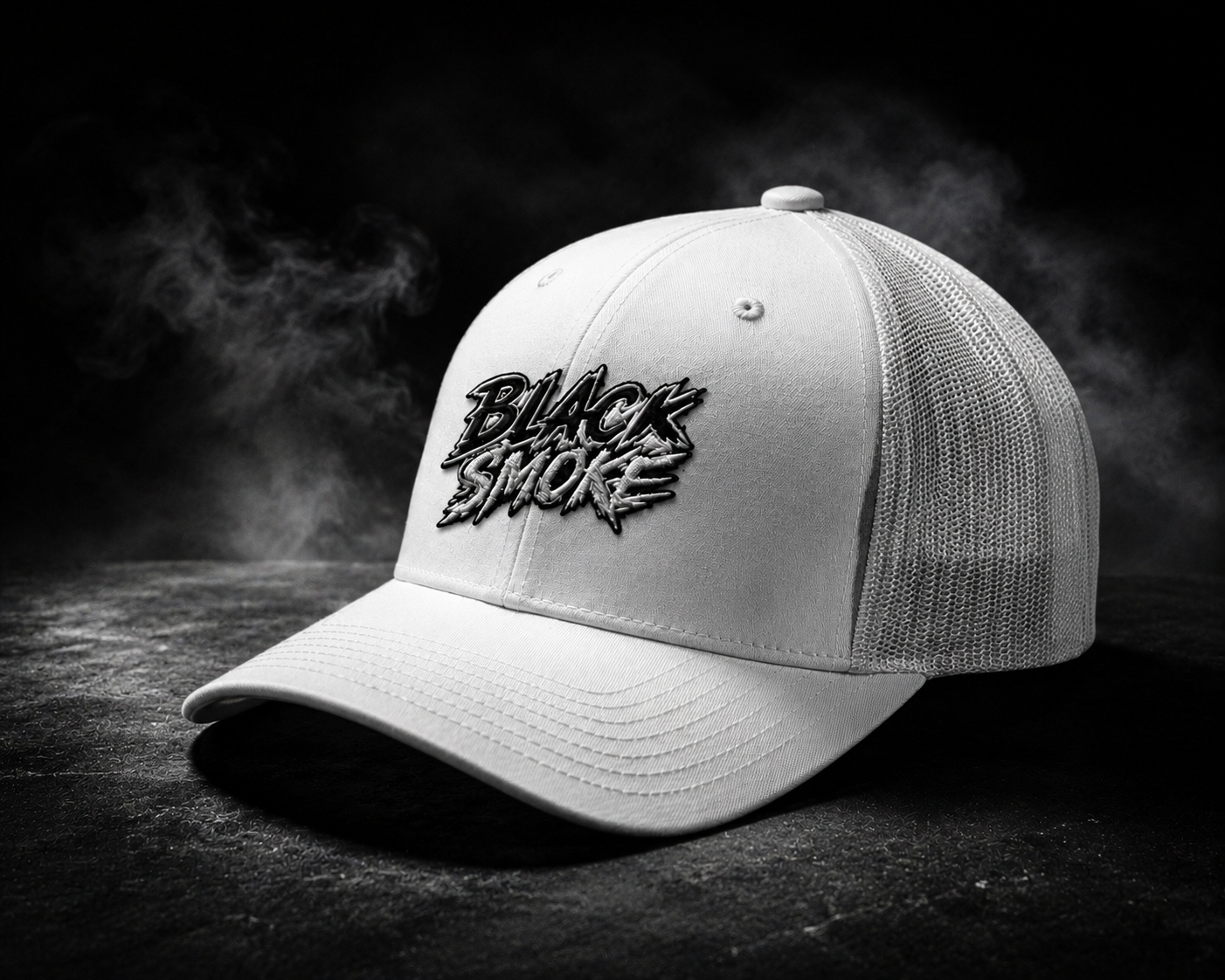 BLACK SMOKE — Casquette Trucker💨